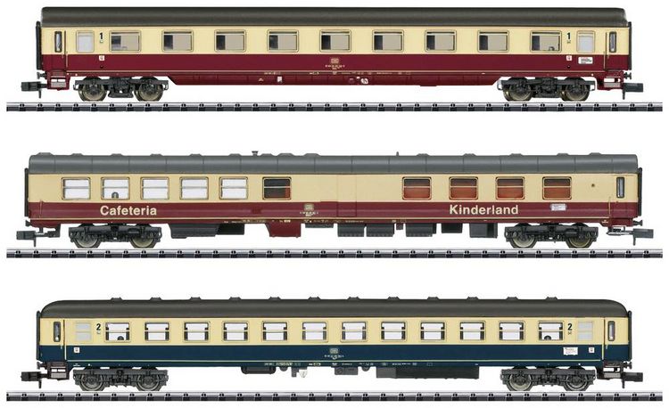 Produktbild: MiniTrix T18274 Schnellzugwagen-Set 1 FD 1922 Berchtesgadener Land