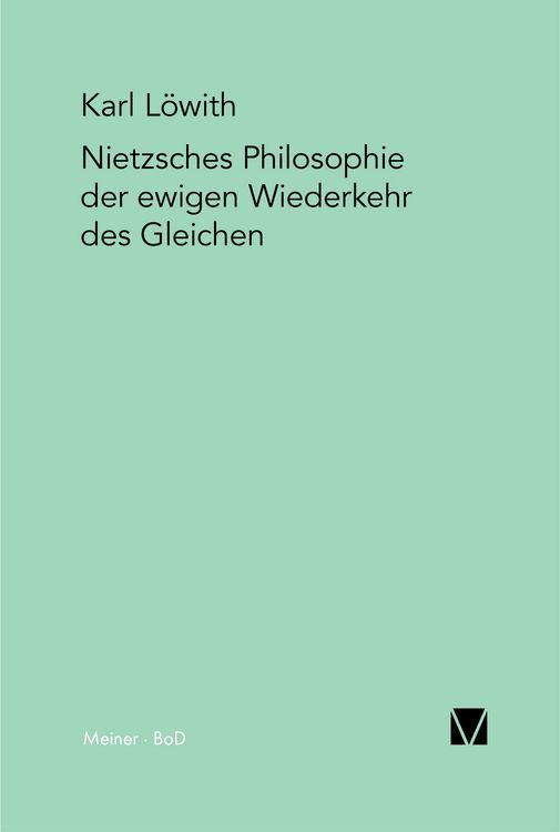 Produktbild: Nietzsches Philosophie der ewigen Wiederkehr des Gleichen