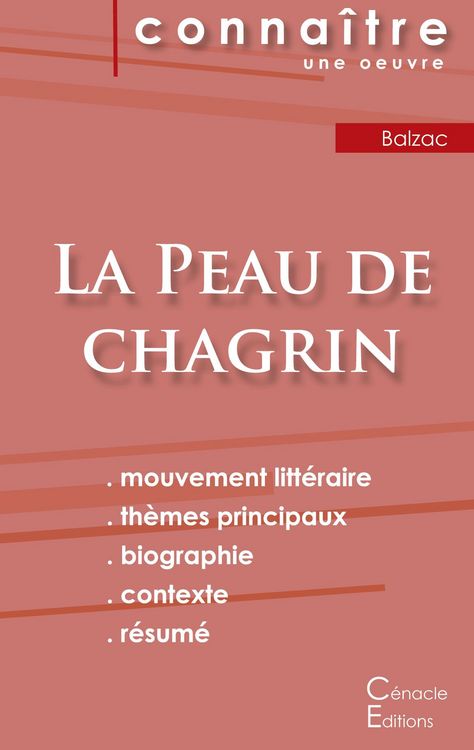 Produktbild: Fiche de lecture La Peau de chagrin de Balzac (Analyse litt&eacute;raire de r&eacute;f&eacute;rence et r&eacute;sum&eacute; complet)
