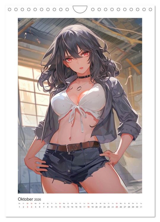 Produktbild: Manga-Girls. Coole Comics mit Ausstrahlungskraft (Wandkalender 2026 DIN A4 hoch), CALVENDO Monatskalender