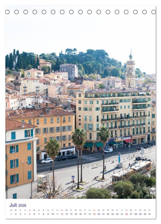 Produktbild: Nizza &ndash; Cote d'Azur 2026 (Tischkalender 2026 DIN A5 hoch), CALVENDO Monatskalender
