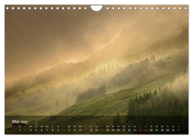 Produktbild: Traumhafte Bergwelten (Wandkalender 2026 DIN A4 quer), CALVENDO Monatskalender