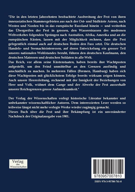Produktbild: Die Pest und ihre Bek&auml;mpfung