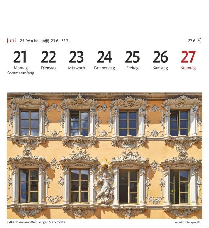 Produktbild: Deutschland Sehnsuchtskalender 2027 - Wochenkalender mit 53 Postkarten
