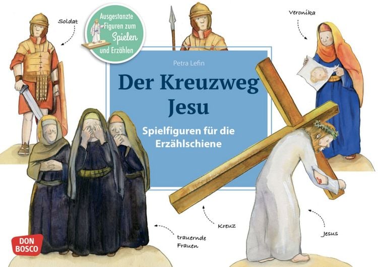 Produktbild: Der Kreuzweg Jesu. Erz&auml;hlschienen-Figurenset