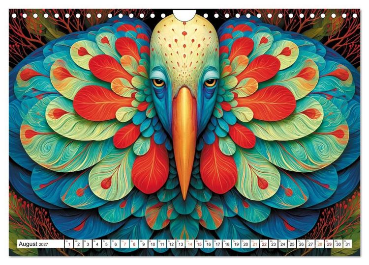 Produktbild: Schr&auml;ge V&ouml;gel im Blick (Wandkalender 2027 DIN A4 quer), CALVENDO Monatskalender