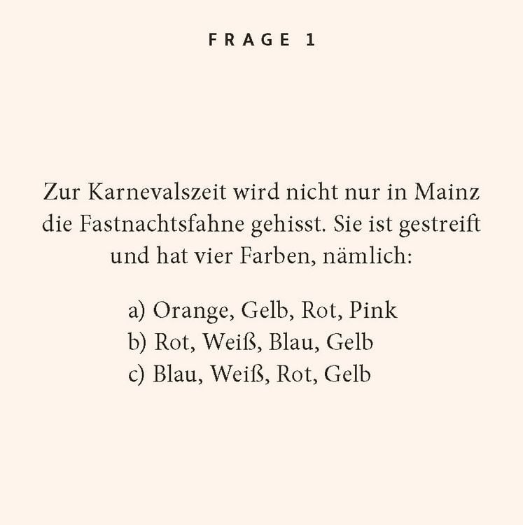 Produktbild: Karneval. Das Quiz
