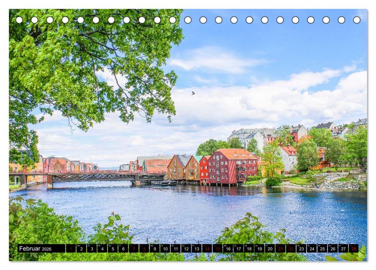 Produktbild: Farbenfrohe H&auml;user, Wohnen in Europa (Tischkalender 2026 DIN A5 quer), CALVENDO Monatskalender
