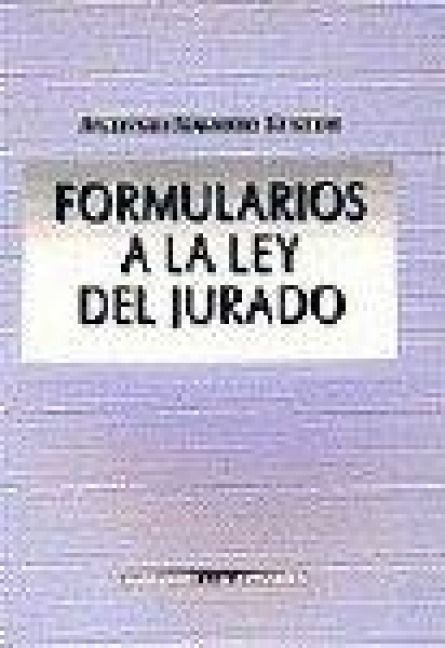 Produktbild: Formularios a la ley del jurado