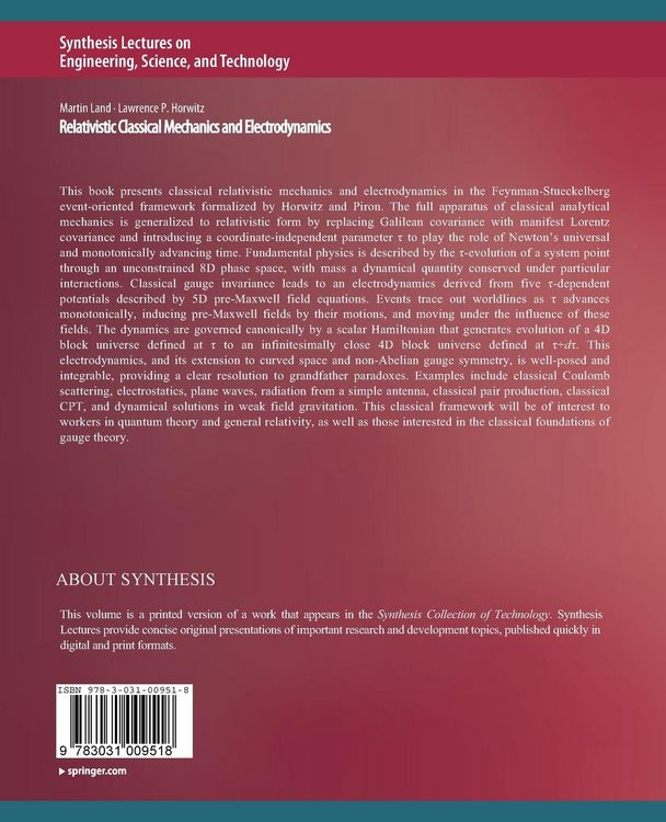 Produktbild: Relativistic Classical Mechanics and Electrodynamics