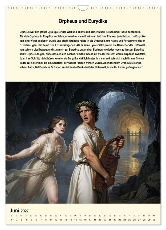 Produktbild: Helden der griechischen Mythologie (Wandkalender 2027 DIN A3 hoch), CALVENDO Monatskalender