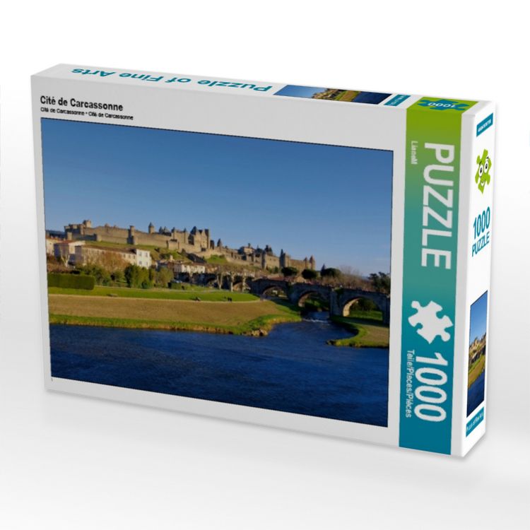 Produktbild: CALVENDO Puzzle Cit&eacute; de Carcassonne 1000 Teile Puzzle quer | 1000 Teile Lege-Gr&ouml;&szlig;e 64 &times; 48 cm Foto-Puzzle f&uuml;r gl&uuml;ckliche Stunden