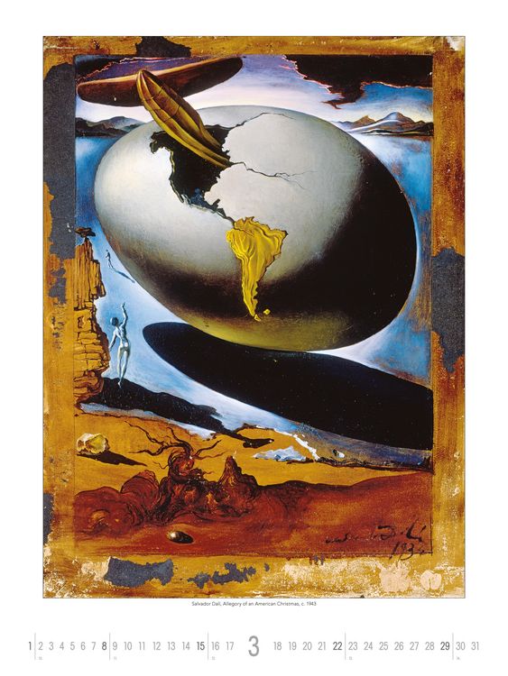 Salvador Dali 2026 - Bild-Kalender 42x56 cm - Kunst-Kalender - Wand-Kalender - Malerei - Alpha Edition
