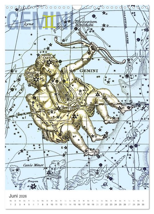 Produktbild: Sternzeichenkalender (Wandkalender 2026 DIN A3 hoch), CALVENDO Monatskalender