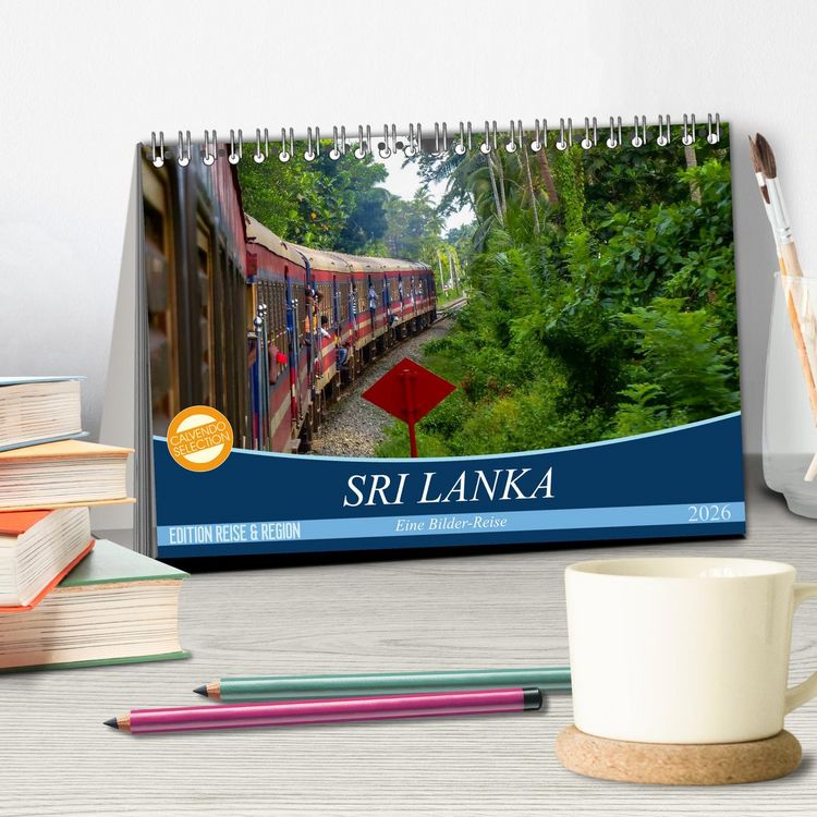 Produktbild: Sri Lanka - Eine Bilder-Reise (Tischkalender 2026 DIN A5 quer), CALVENDO Monatskalender