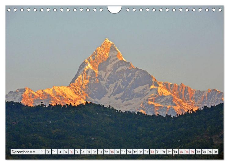 Produktbild: Grandioser Himalaya, Bergriesen in Nepal (Wandkalender 2026 DIN A4 quer), CALVENDO Monatskalender