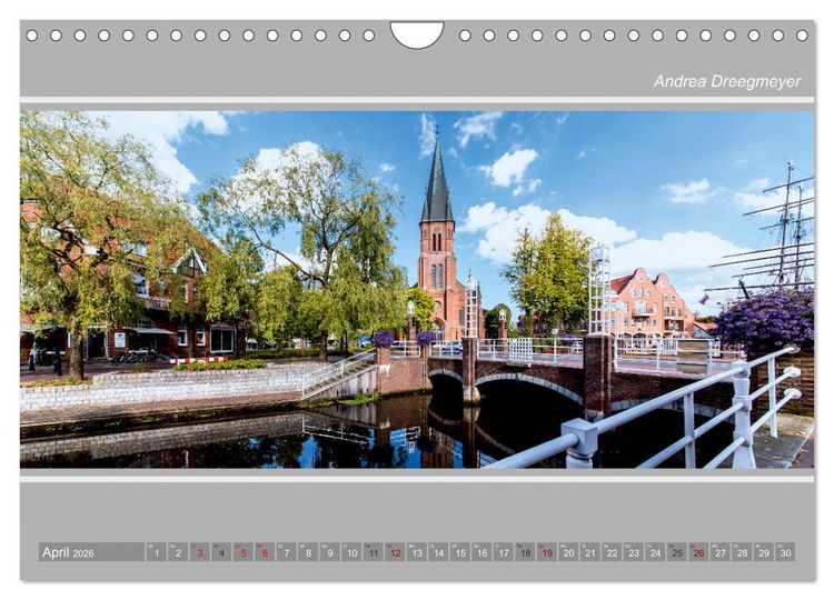Produktbild: Papenburg-Panorama (Wandkalender 2026 DIN A4 quer), CALVENDO Monatskalender