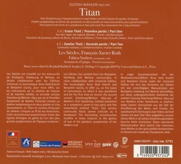Produktbild: Mahler: Symphony No. 1 in D Major "Titan" (Hamburg