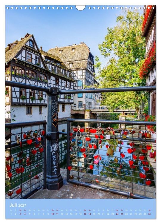 Produktbild: Zeitloses Strasbourg. Kan&auml;le, Fachwerk und els&auml;ssisches Flair (Wandkalender 2027 DIN A3 hoch), CALVENDO Monatskalender