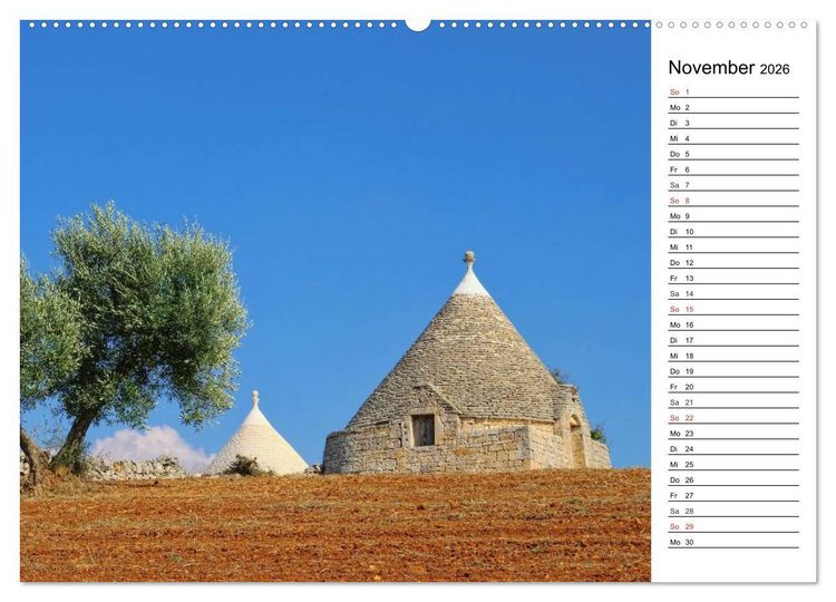 Produktbild: Apulien (hochwertiger Premium Wandkalender 2026 DIN A2 quer), Kunstdruck in Hochglanz