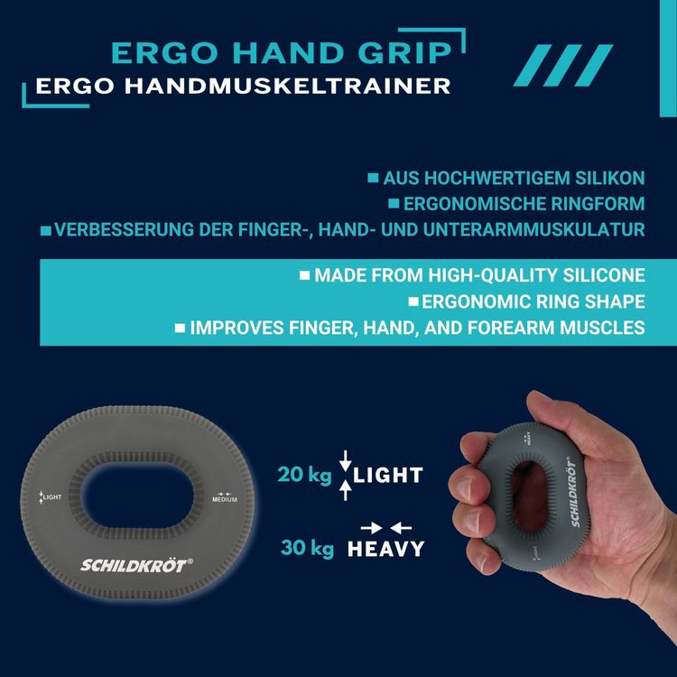 Produktbild: Schildkr&ouml;t 960115 - Ergo Handmuskeltrainer, 2er Set, Silikonring