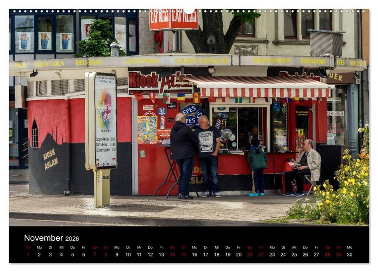 Produktbild: K&ouml;lsche Veedelskultur. B&uuml;dchen, Kioske und Trinkhallen. (Wandkalender 2026 DIN A2 quer), CALVENDO Monatskalender