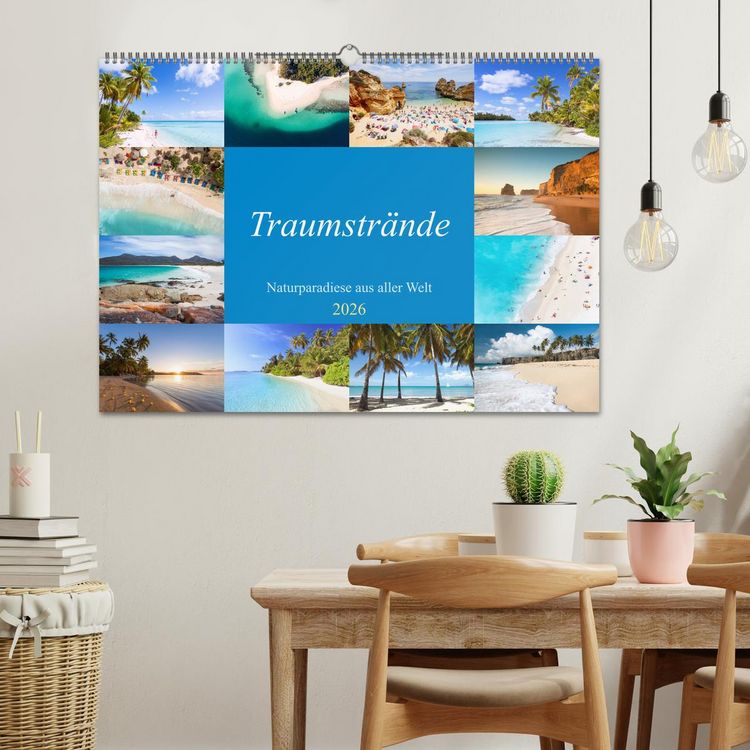 Produktbild: Traumstr&auml;nde - Naturparadiese aus aller Welt (Wandkalender 2026 DIN A2 quer), CALVENDO Monatskalender