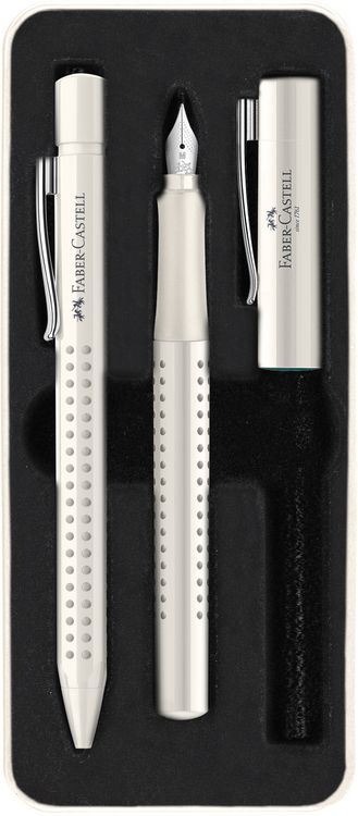Produktbild: Faber-Castell F&uuml;ller M/Kuli Set Grip 2010 coconut milk