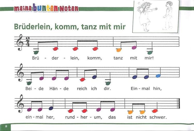 Produktbild: Meine bunten Noten f&uuml;r Klavier, Keyboard, Melodica und Triola
