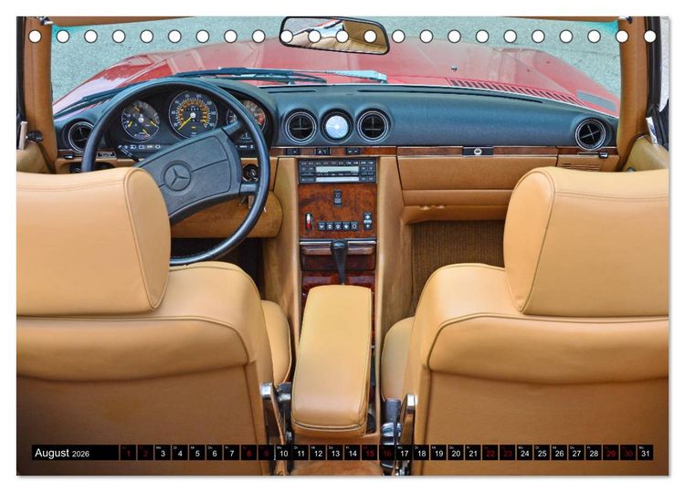 Produktbild: Ein Stern f&uuml;r Amerika - Mercedes Benz 560 SL (Tischkalender 2026 DIN A5 quer), CALVENDO Monatskalender
