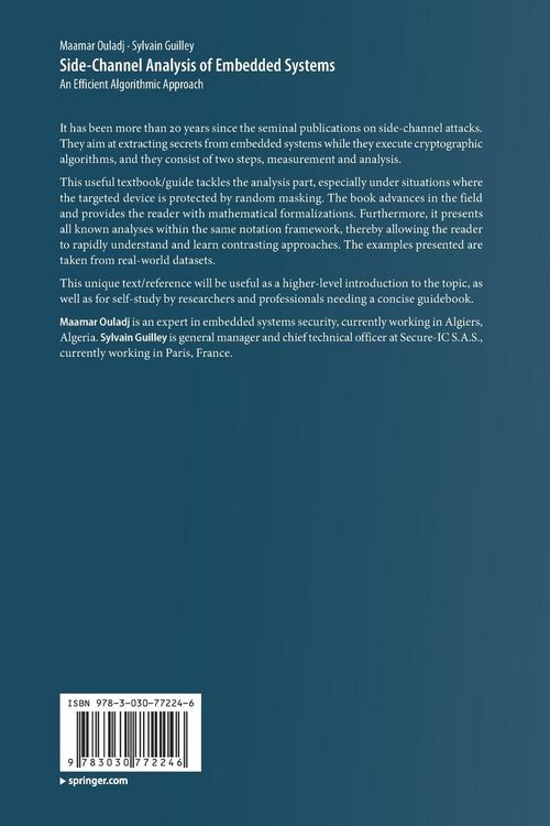 Produktbild: Side-Channel Analysis of Embedded Systems