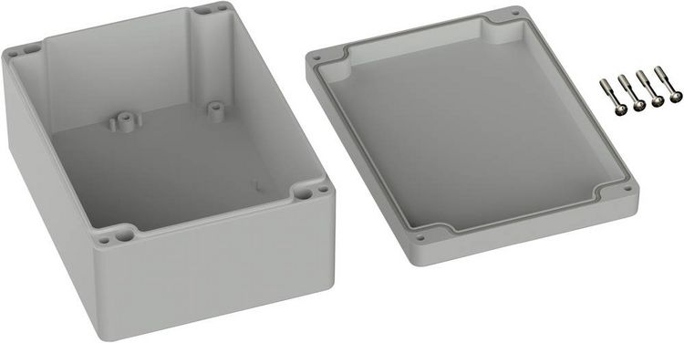 Produktbild: TRU COMPONENTS ABS 330801 5U 5U330801 Industrie-Geh&auml;use 160 x 120 x 75 ABS Lichtgrau (RAL 7035) 1 St.