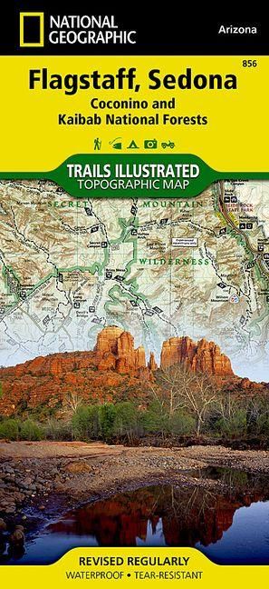 Produktbild: Flagstaff, Sedona Map [Coconino and Kaibab National Forests]
