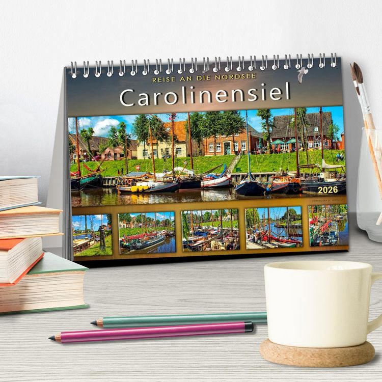 Produktbild: Reise an die Nordsee - Carolinensiel (Tischkalender 2026 DIN A5 quer), CALVENDO Monatskalender