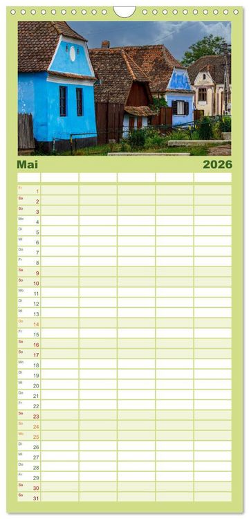 Produktbild: Familienplaner 2026 - Mein Sch&ouml;nes Rum&auml;nien mit 5 Spalten (Wandkalender, 21 x 45 cm) CALVENDO