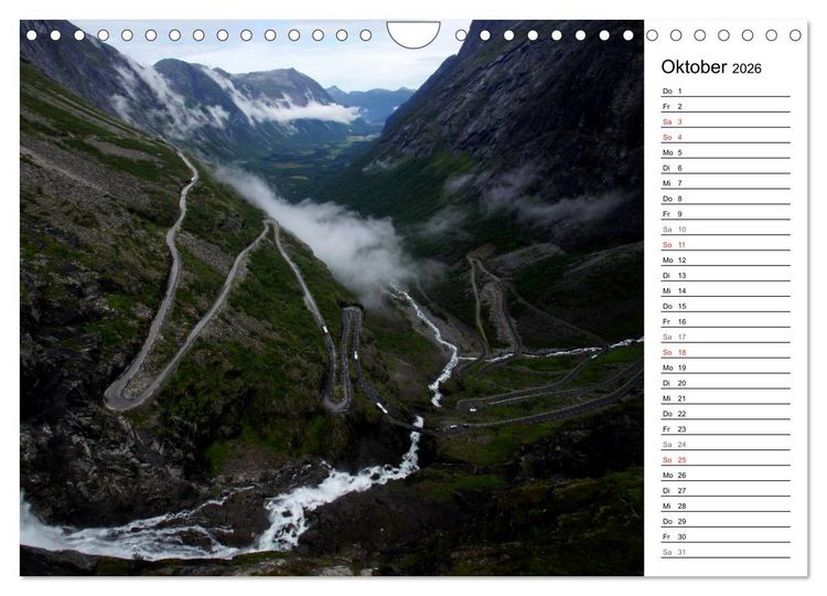 Produktbild: Norwegen und seine Sch&ouml;nheiten 2026 (Wandkalender 2026 DIN A4 quer), CALVENDO Monatskalender
