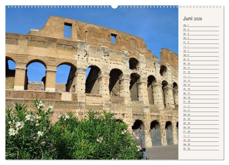 Produktbild: Rom - Die Ewige Stadt (hochwertiger Premium Wandkalender 2026 DIN A2 quer), Kunstdruck in Hochglanz