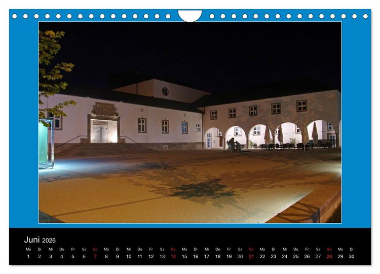 Produktbild: Schweinfurt bei Nacht verzaubernd und bunt (Wandkalender 2026 DIN A4 quer), CALVENDO Monatskalender