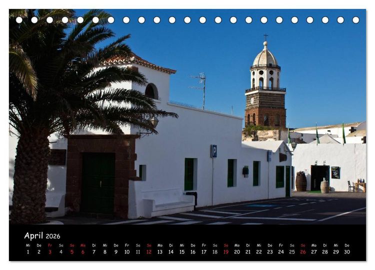 Produktbild: Lanzarote (Tischkalender 2026 DIN A5 quer), CALVENDO Monatskalender