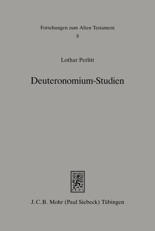 Produktbild: Deuteronomium-Studien