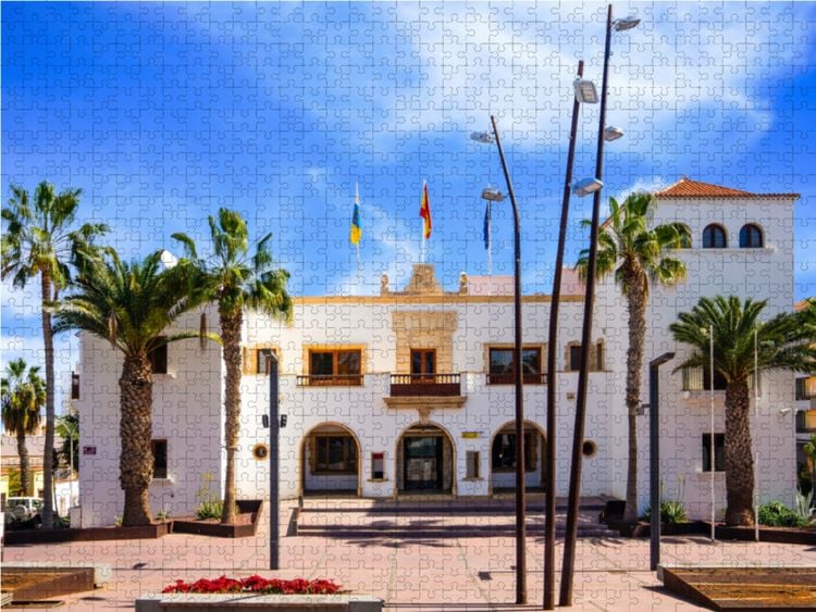 Produktbild: CALVENDO Puzzle Fuerteventura Die Stadt Puerto del Rosario 1000 Teile Lege-Gr&ouml;&szlig;e 64 x 48 cm Foto-Puzzle Bild von Dirk Meutzner