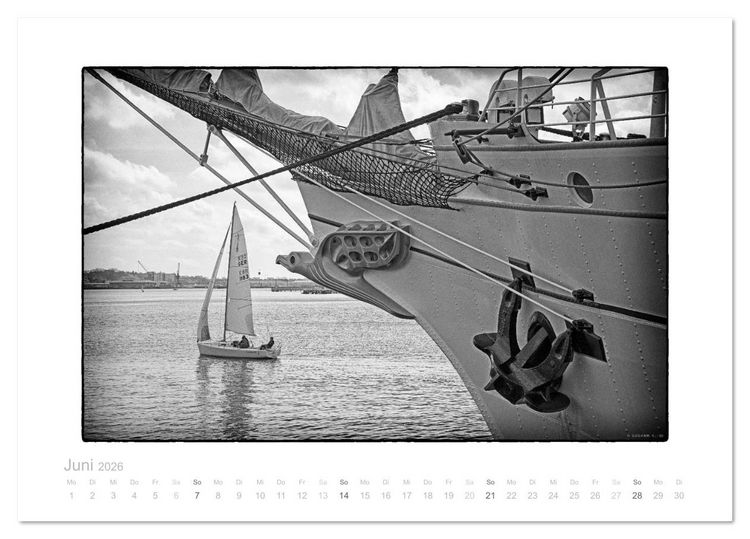 Produktbild: Gorch Fock - zeitlose Eindr&uuml;cke (Tischkalender 2026 DIN A5 quer), CALVENDO Monatskalender