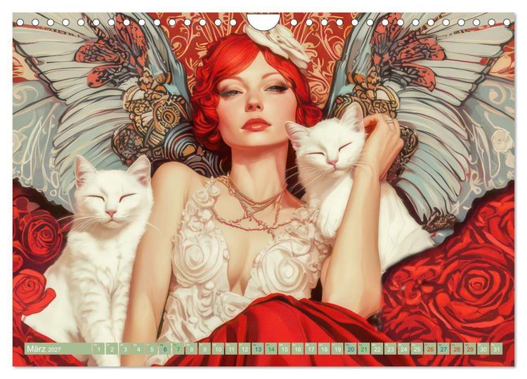 Produktbild: Die Epoche Art Nouveau - Mit eleganter Mode (Wandkalender 2027 DIN A4 quer), CALVENDO Monatskalender