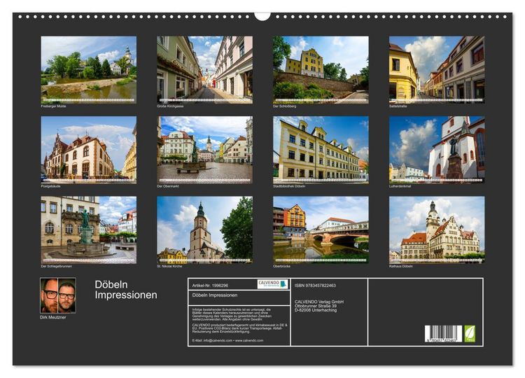 Produktbild: D&ouml;beln Impressionen (Wandkalender 2026 DIN A2 quer), CALVENDO Monatskalender