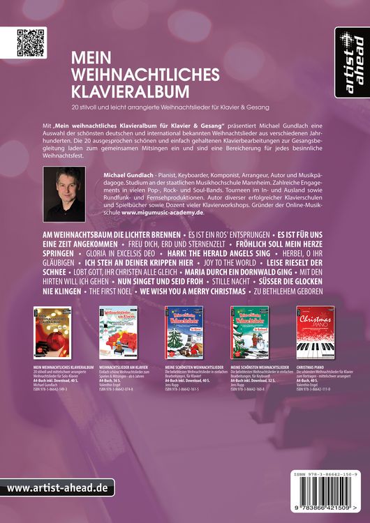 Produktbild: Mein weihnachtliches Klavieralbum f&uuml;r Klavier & Gesang