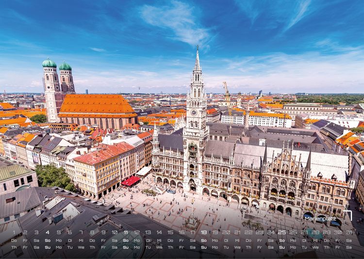 Produktbild: M&uuml;nchen - Zwischen Alpenblick und Altstadtflair - 2027 - Kalender DIN A3