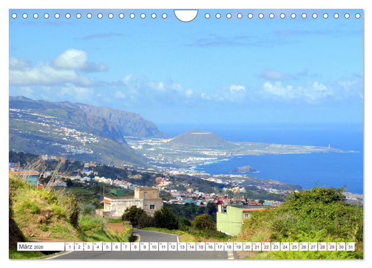 Produktbild: Teneriffa - Insel der Gl&uuml;ckseligen (Wandkalender 2026 DIN A4 quer), CALVENDO Monatskalender