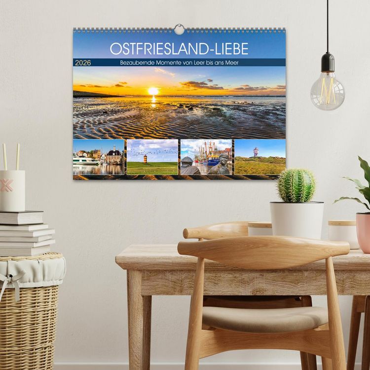 Produktbild: OSTFRIESLAND-LIEBE (Wandkalender 2026 DIN A3 quer), CALVENDO Monatskalender