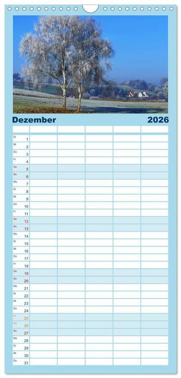 Produktbild: Familienplaner 2026 - Die Stauden, Naturpark in den westlichen W&auml;lder Augsburgs mit 5 Spalten (Wandkalender, 21 x 45 cm) CALVENDO