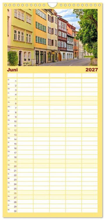 Produktbild: Familienplaner 2027 - Coburg - Veste, Markt & mehr mit 5 Spalten (Wandkalender, 21 x 45 cm) CALVENDO